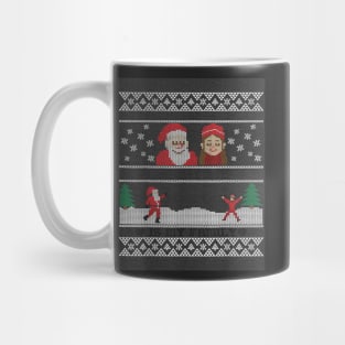 santa claus all i want for christmas is the over Mug